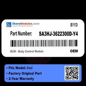 SA3HJ-3622300D-Y4 BCM - Body Control Module | BYD Seal | Genuine OEM Part