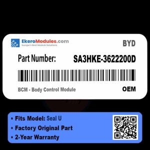 SA3HKE-3622200D BCM - Body Control Module | BYD Seal U | Genuine OEM Part