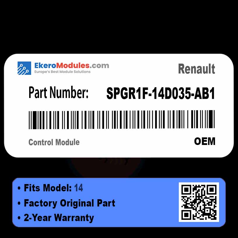 SPGR1F-14D035-AB1 Control Module | Renault 14 | Genuine OEM Part