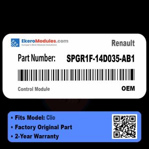 SPGR1F-14D035-AB1 Control Module | Renault Clio | Genuine OEM Part