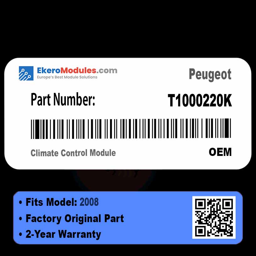 T1000220K Climate Control Module | Peugeot 2008 | Genuine OEM Part
