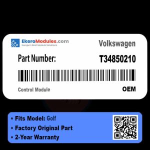 T34850210 Control Module | Volkswagen Golf | Genuine OEM Part