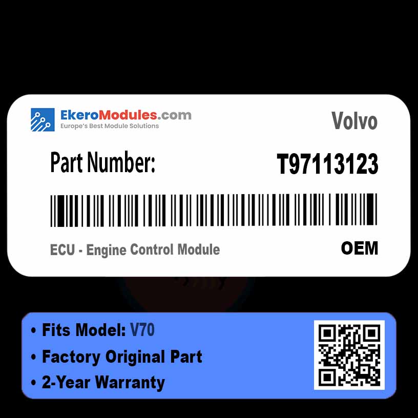 T97113123 ECU - Engine Control Module | Volvo V70 | Genuine OEM Part