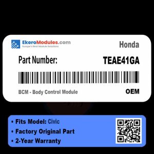 TEAE41GA BCM - Body Control Module | Honda Civic | Genuine OEM Part