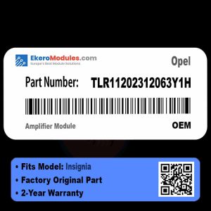 TLR11202312063Y1H Amplifier Module | Opel Insignia | Genuine OEM Part