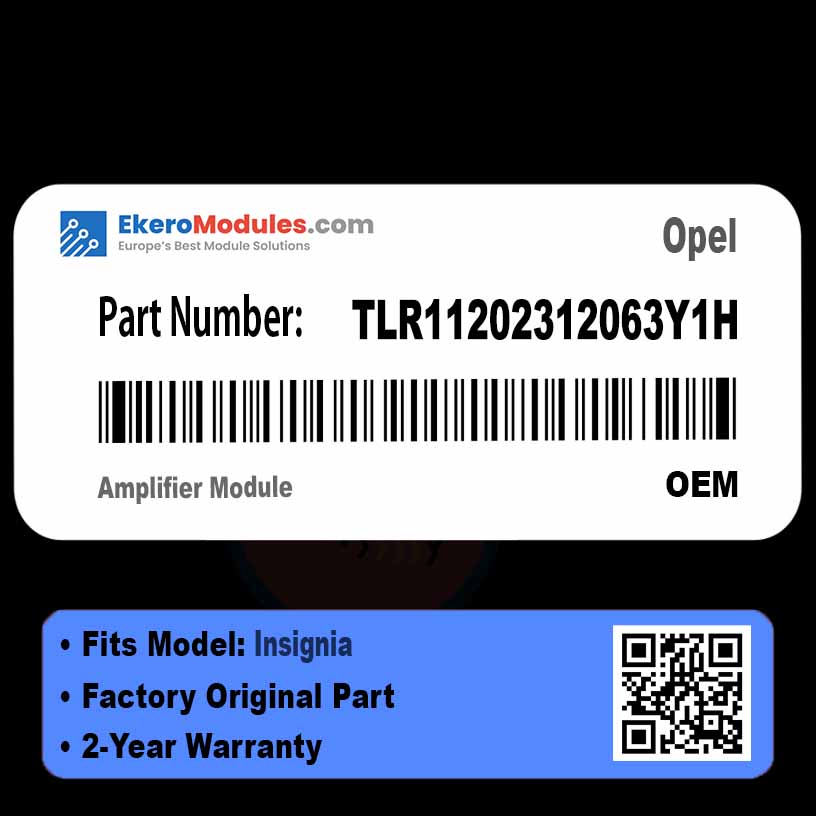 TLR11202312063Y1H Amplifier Module | Opel Insignia | Genuine OEM Part