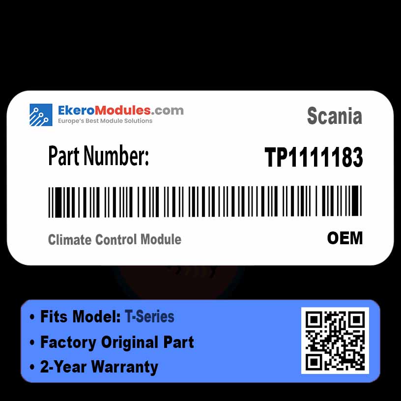 TP1111183 Climate Control Module | Scania T-Series | Genuine OEM Part