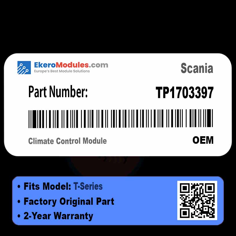 TP1703397 Climate Control Module | Scania T-Series | Genuine OEM Part