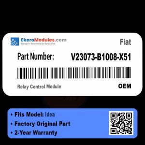 V23073-B1008-X51 Relay Control Module | Fiat Idea | Genuine OEM Part