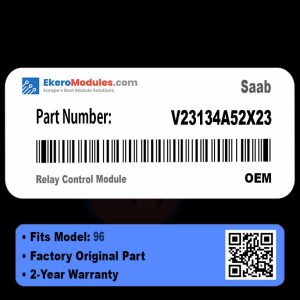 V23134A52X23 Relay Control Module | Saab 96 | Genuine OEM Part