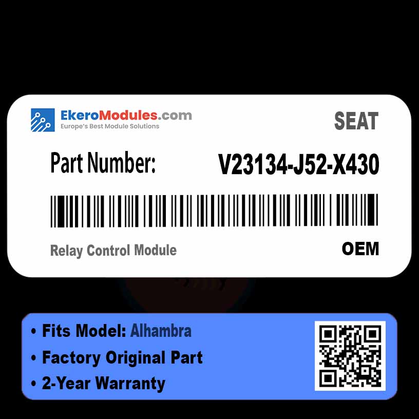 V23134-J52-X430 Relay Control Module | SEAT Alhambra | Genuine OEM Part