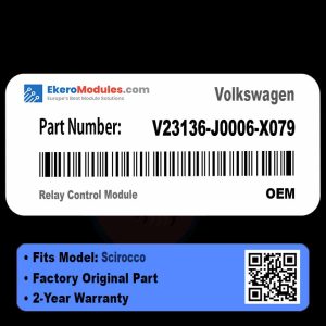 V23136-J0006-X079 Relay Control Module | Volkswagen Scirocco | Genuine OEM Part