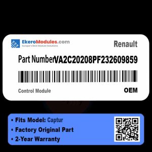 VA2C20208PF232609859 Control Module | Renault Captur | Genuine OEM Part