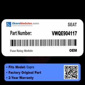 VWQE904117 Fuse Relay Module | SEAT Cupra | Genuine OEM Part
