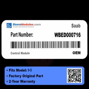 WBED000716 Control Module | Saab 9-5 | Genuine OEM Part