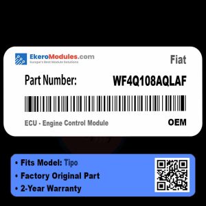 WF4Q108AQLAF ECU - Engine Control Module | Fiat Tipo | Genuine OEM Part
