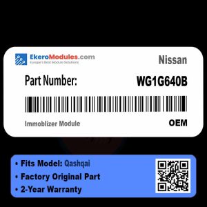 WG1G640B Immoblizer Module | Nissan Qashqai | Genuine OEM Part