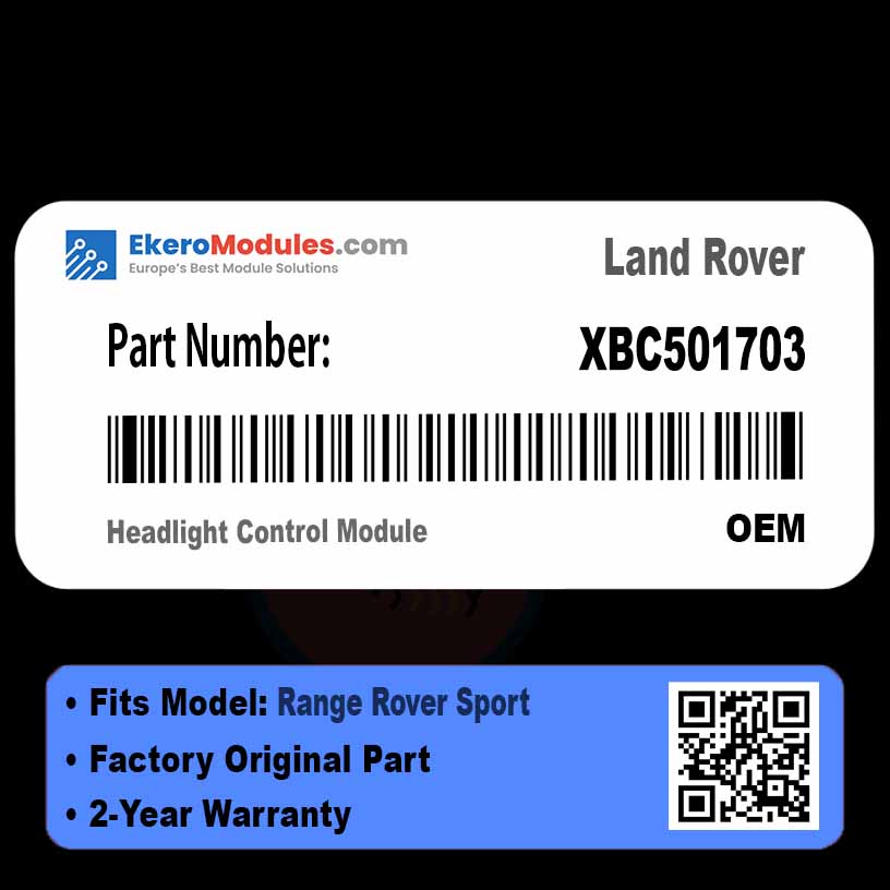 XBC501703 Headlight Control Module | Land Rover Range Rover Sport | Genuine OEM Part