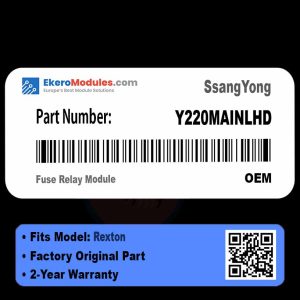 Y220MAINLHD Fuse Relay Module | SsangYong Rexton | Genuine OEM Part