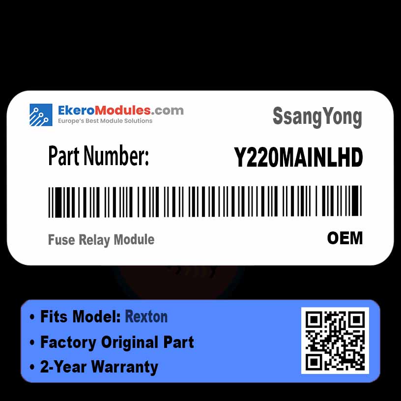 Y220MAINLHD Fuse Relay Module | SsangYong Rexton | Genuine OEM Part
