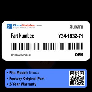 Y34-1932-71 Control Module | Subaru Tribeca | Genuine OEM Part