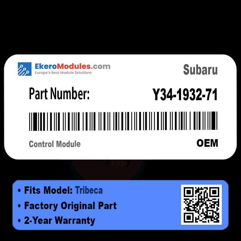 Y34-1932-71 Control Module | Subaru Tribeca | Genuine OEM Part