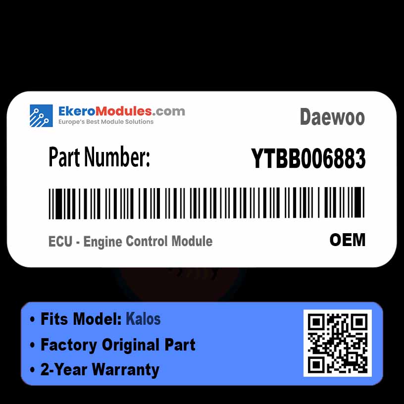 YTBB006883 ECU - Engine Control Module | Daewoo Kalos | Genuine OEM Part