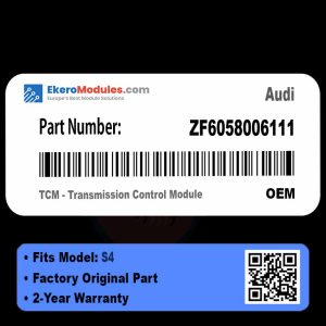 ZF6058006111 TCM - Transmission Control Module | Audi S4 | Genuine OEM Part