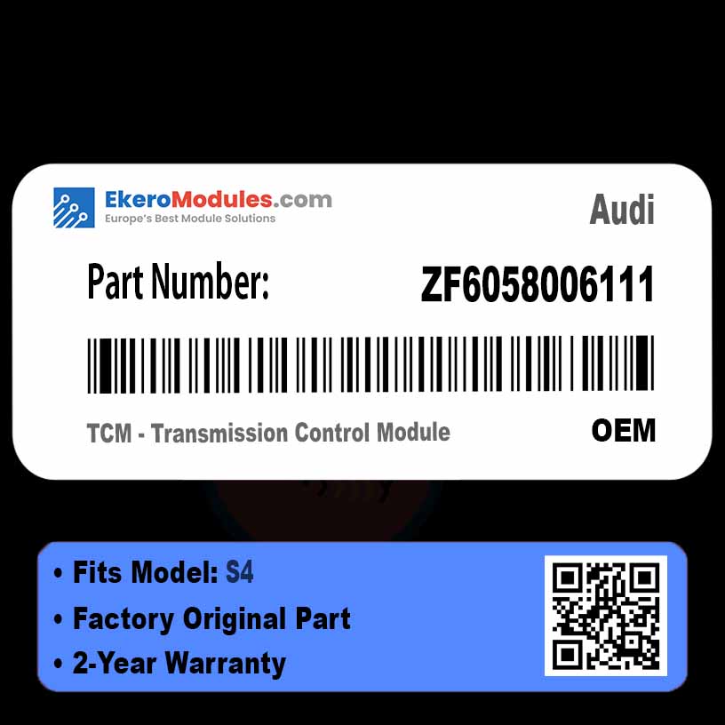ZF6058006111 TCM - Transmission Control Module | Audi S4 | Genuine OEM Part