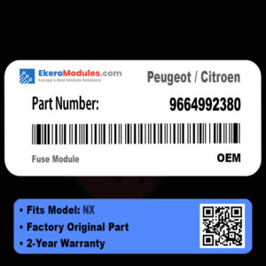 9664992380 Fuse Box Module | Peugeot 508 | Genuine OEM Part